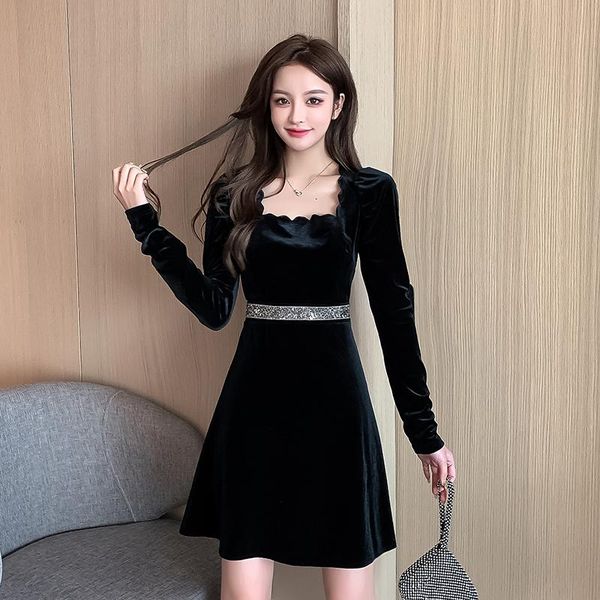 casual dresses 2021 spring midi for women black dress gold velvet autumn luxury high-end clothes kobieta sukienka tn1810, Black;gray
casual dresses 2021 spring midi for women black dress gold velvet autumn luxury high-end clothes kobieta sukienka tn1810, Black;gray