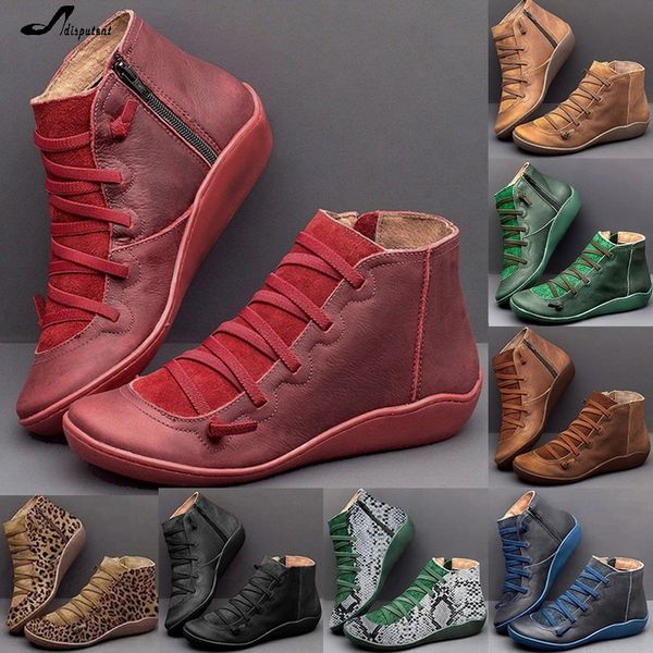 adisputent women winter ankle boots pu leather spring flat shoes woman vintage short boots shoes for women lace up snow, Black
adisputent women winter ankle boots pu leather spring flat shoes woman vintage short boots shoes for women lace up snow, Black