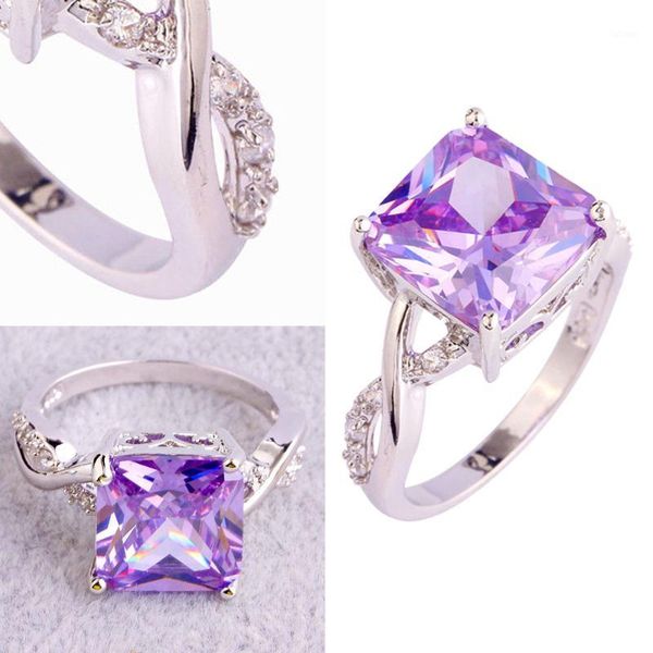 2019 women romantic wedding rings for women purple crystal ring size 6-101, Golden;silver
2019 women romantic wedding rings for women purple crystal ring size 6-101, Golden;silver