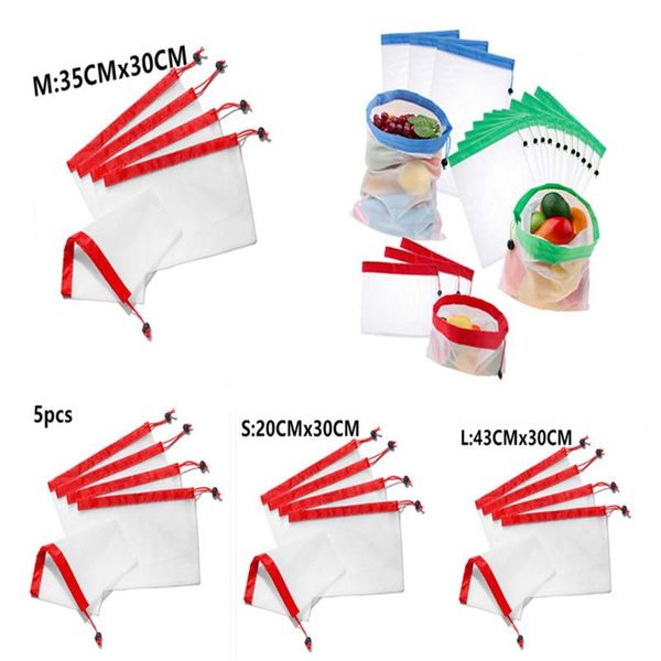 5pcs reusable mesh bag fruit and vegetable bag washable eco friendly home kitchen storage shopping grocery storage
5pcs reusable mesh bag fruit and vegetable bag washable eco friendly home kitchen storage shopping grocery storage