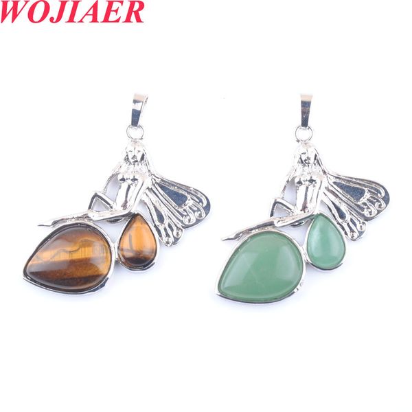 wojiaer 6pcs angel pendant natural stone water drop crystal beads for necklace handmade reiki women charm jewelry dbo925, Silver
wojiaer 6pcs angel pendant natural stone water drop crystal beads for necklace handmade reiki women charm jewelry dbo925, Silver