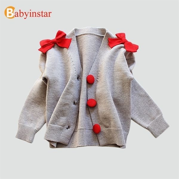babyinstar toddler girl knitted outerwear children clothes sweater cardigan for girls button design with bow girls warm cardigan lj201128, Blue
babyinstar toddler girl knitted outerwear children clothes sweater cardigan for girls button design with bow girls warm cardigan lj201128, Blue