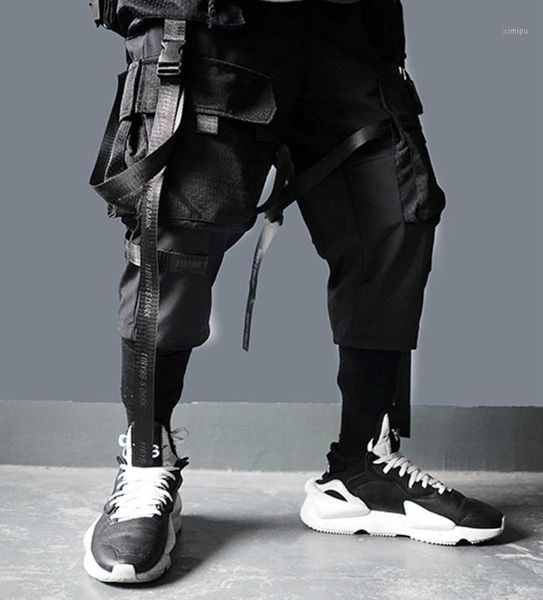 new high street ribbon multi-pockets cargo pants harajuku style tactical trousers couple fashion dark streetwear hip hop pant1, Black
new high street ribbon multi-pockets cargo pants harajuku style tactical trousers couple fashion dark streetwear hip hop pant1, Black