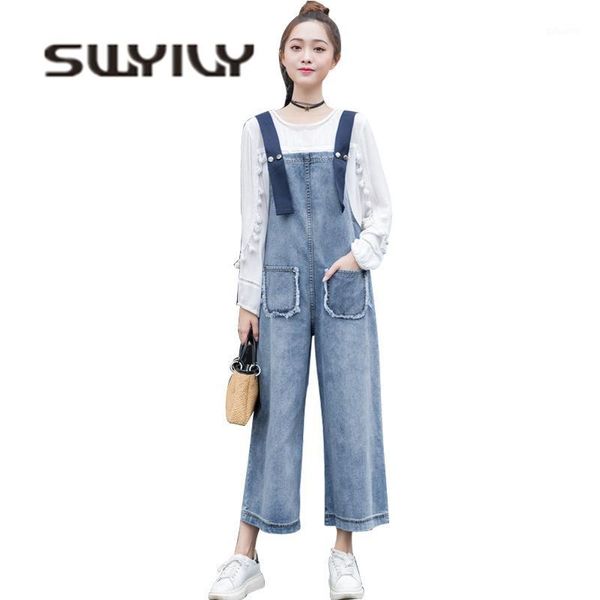 swyivy women's denin jumpsuit jeans autumn 2018 female casual overalls trouser ankle length wide leg pants lady cotton jumpsuits1, Blue
swyivy women's denin jumpsuit jeans autumn 2018 female casual overalls trouser ankle length wide leg pants lady cotton jumpsuits1, Blue