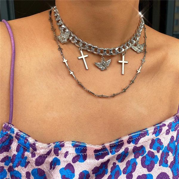 luokey женщина punk choker ожерелье цвет серебро толстых кубинские цепи коренастого ангел ожерелье collares крест оптовая продажа ювелирных, Golden;silver
luokey женщина punk choker ожерелье цвет серебро толстых кубинские цепи коренастого ангел ожерелье collares крест оптовая продажа ювелирных, Golden;silver