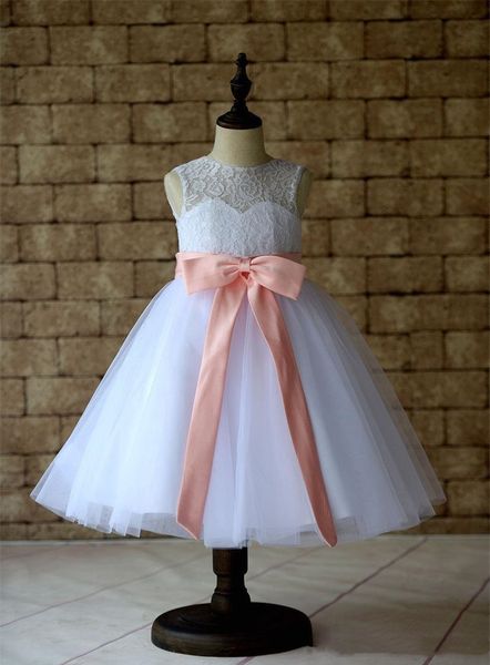 new flower girl dresses with sashes keyhole back little girls kid/child dress party pageant communion dress for wedding, White;blue
new flower girl dresses with sashes keyhole back little girls kid/child dress party pageant communion dress for wedding, White;blue