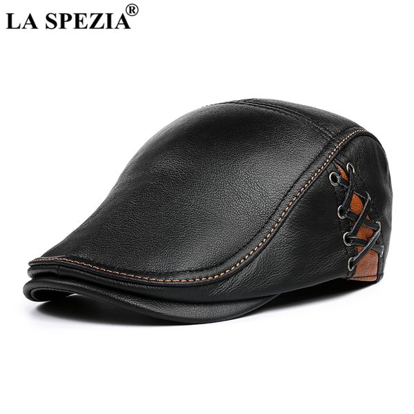 la spezia flat cap for men autumn winter real leather male beret patchwork black brown british style men's ivy cap 201106, Blue;gray
la spezia flat cap for men autumn winter real leather male beret patchwork black brown british style men's ivy cap 201106, Blue;gray