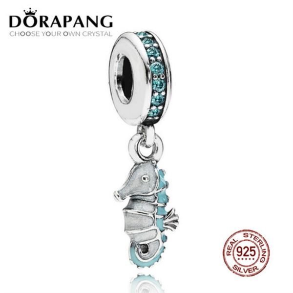 2021 new 100% 925 sterling silver tropical seahorse dangle charm teal cz & turquoise enamel pendant bead bracelet diy, Black
2021 new 100% 925 sterling silver tropical seahorse dangle charm teal cz & turquoise enamel pendant bead bracelet diy, Black
