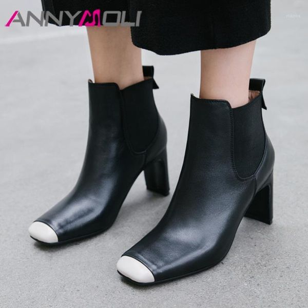boots annymoli fall genuine leather ankle women snake print chunky high heels short zip square toe shoes female winter 391, Black
boots annymoli fall genuine leather ankle women snake print chunky high heels short zip square toe shoes female winter 391, Black