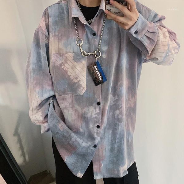 men's casual shirts 2021 spring and autumn youth ins korean hip-hop personality tie-dye loose long-sleeved shirt fashion shirt1, White;black
men's casual shirts 2021 spring and autumn youth ins korean hip-hop personality tie-dye loose long-sleeved shirt fashion shirt1, White;black