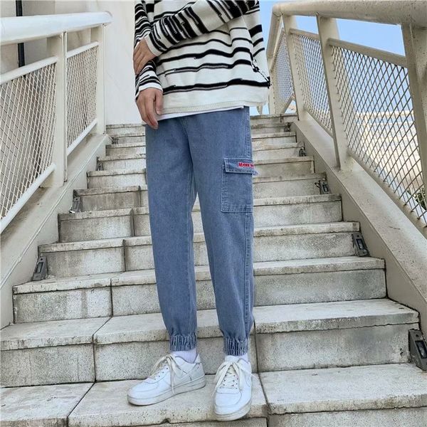 spring and autumn korean fashion 9-point versatile legged jeans men's loose straight pants, Black
spring and autumn korean fashion 9-point versatile legged jeans men's loose straight pants, Black