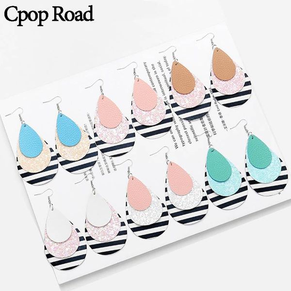 dangle & chandelier cpop glitter three layers pu leather earrings shiny zebra water drop earring fashion jewelry women accessories gift, Silver
dangle & chandelier cpop glitter three layers pu leather earrings shiny zebra water drop earring fashion jewelry women accessories gift, Silver