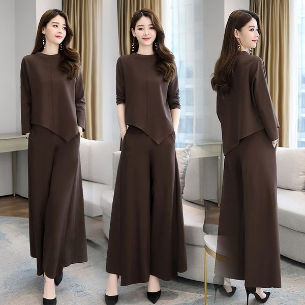 zczpi temperament suit wide leg pants wide leg pants professional reduction thin show age fashionable two piece set of female leisure fashio, Gray
zczpi temperament suit wide leg pants wide leg pants professional reduction thin show age fashionable two piece set of female leisure fashio, Gray