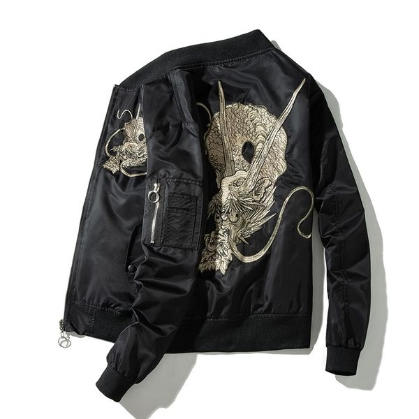 2021 new men embroidered chinese autumn dragon man hip hop male rock jacket young streetwear hdro, Black;brown
2021 new men embroidered chinese autumn dragon man hip hop male rock jacket young streetwear hdro, Black;brown