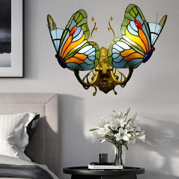 woerfu tiffany retro mirror lighting european style butterfly crystal bedside aisle balcony double head wall lamp
woerfu tiffany retro mirror lighting european style butterfly crystal bedside aisle balcony double head wall lamp