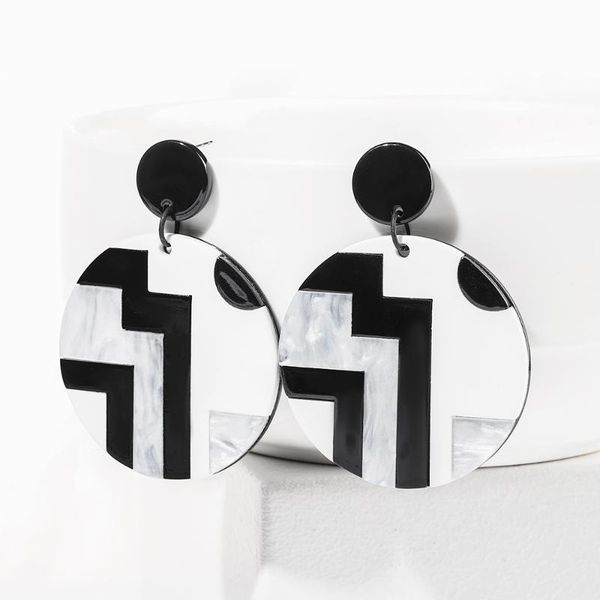 dangle & chandelier wybu round earring black and white plaid trend personality irregular earrrings for women party gift, Silver
dangle & chandelier wybu round earring black and white plaid trend personality irregular earrrings for women party gift, Silver