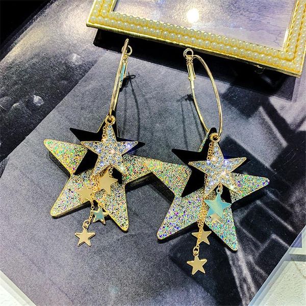 fyuan fashion geometric hoop earrings for women bijoux big gold star rhinestone earrings statement jewelry party gifts1, Golden;silver
fyuan fashion geometric hoop earrings for women bijoux big gold star rhinestone earrings statement jewelry party gifts1, Golden;silver