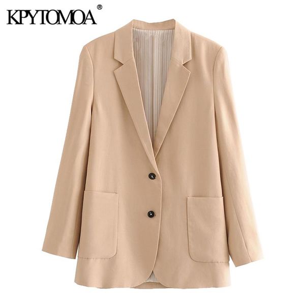 kpytomoa women 2020 fashion office wear single breasted blazer coat vintage long sleeve pockets female outerwear chic, White;black
kpytomoa women 2020 fashion office wear single breasted blazer coat vintage long sleeve pockets female outerwear chic, White;black