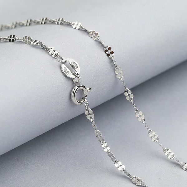 chains miqiao 925 sterling silver on the neck gifts jewelry for women necklace four-leaf clover twisted fashion length 40 45 cm
chains miqiao 925 sterling silver on the neck gifts jewelry for women necklace four-leaf clover twisted fashion length 40 45 cm