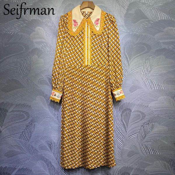 seifrmann women spring fashion designer party a-line dress lantern sleeve striped printed elegant ladies slim midi dresses 2021, Black;gray
seifrmann women spring fashion designer party a-line dress lantern sleeve striped printed elegant ladies slim midi dresses 2021, Black;gray