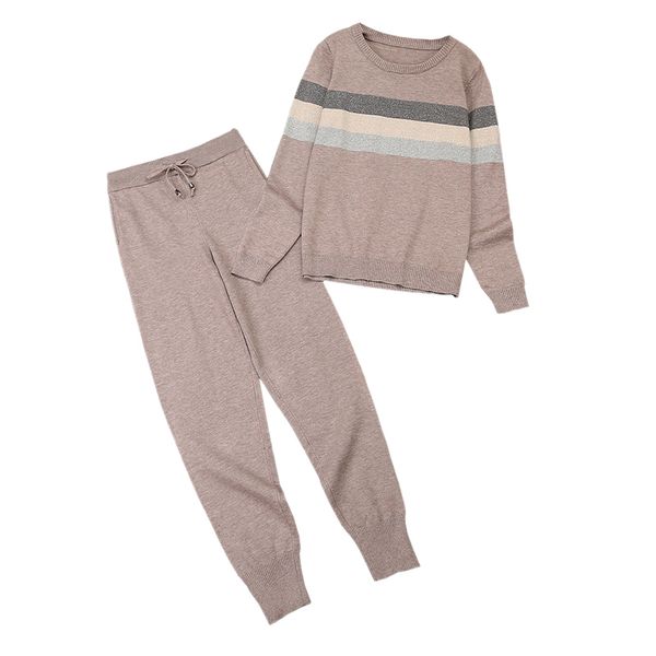 amolapha women shinner knitted sweaters+pants sets long sleeve elegant woman striped fil-lumiere clothing suit y200110, White
amolapha women shinner knitted sweaters+pants sets long sleeve elegant woman striped fil-lumiere clothing suit y200110, White