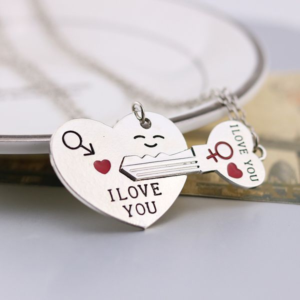 china factory new statement couple valentine brithday gift letter i love you 2-piece set oarrow through the heart nacklace keychain, Silver
china factory new statement couple valentine brithday gift letter i love you 2-piece set oarrow through the heart nacklace keychain, Silver