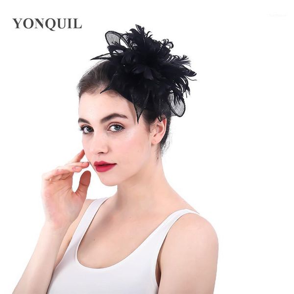 fashion bride elegant headwear headband feather flower nice fascinator hat accessories women ladies headpiece hair pin1, Blue;gray
fashion bride elegant headwear headband feather flower nice fascinator hat accessories women ladies headpiece hair pin1, Blue;gray