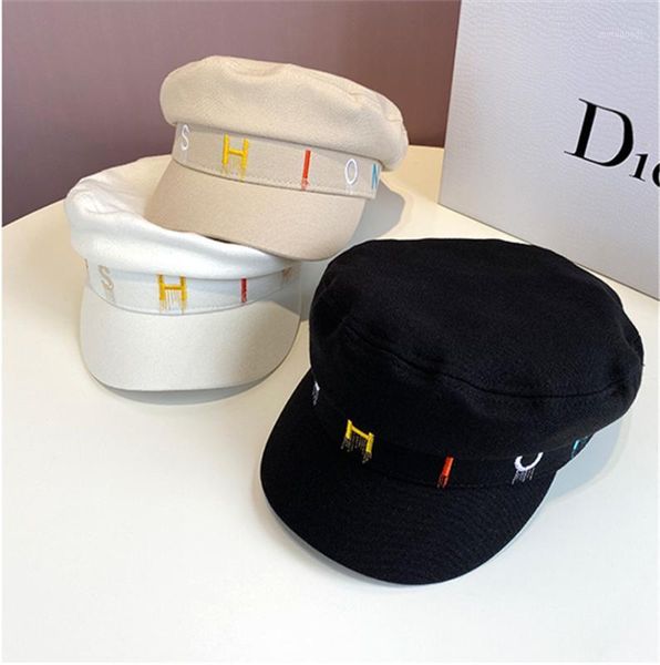 stingy brim hats british retro letters embroidery beret womens fall winter felt captain cap sboy flat octagonal hat 20211, Blue;gray
stingy brim hats british retro letters embroidery beret womens fall winter felt captain cap sboy flat octagonal hat 20211, Blue;gray
