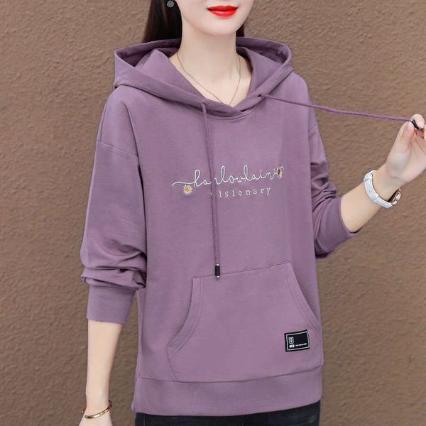 purple sweater women's loose korean version 2020 new hooded spring and autumn thin foreign style jacket, Black
purple sweater women's loose korean version 2020 new hooded spring and autumn thin foreign style jacket, Black