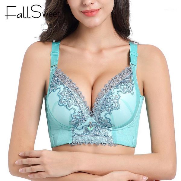 fallsweet embroidery wire bras for women push up lace bra lingerie femme1, Red;black
fallsweet embroidery wire bras for women push up lace bra lingerie femme1, Red;black