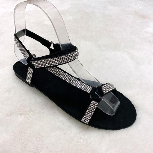 sandals 2021 colorful diamond ladies flat summer / flip flops outdoor fashion rhinestone buckle 36-411, Black
sandals 2021 colorful diamond ladies flat summer / flip flops outdoor fashion rhinestone buckle 36-411, Black