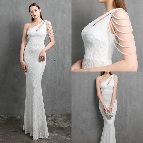 elegant one shoulder white sequin evening dress women beading crystal mermaid long prom party gown 2022 robe de soiree vestidos longo, Black;red
elegant one shoulder white sequin evening dress women beading crystal mermaid long prom party gown 2022 robe de soiree vestidos longo, Black;red