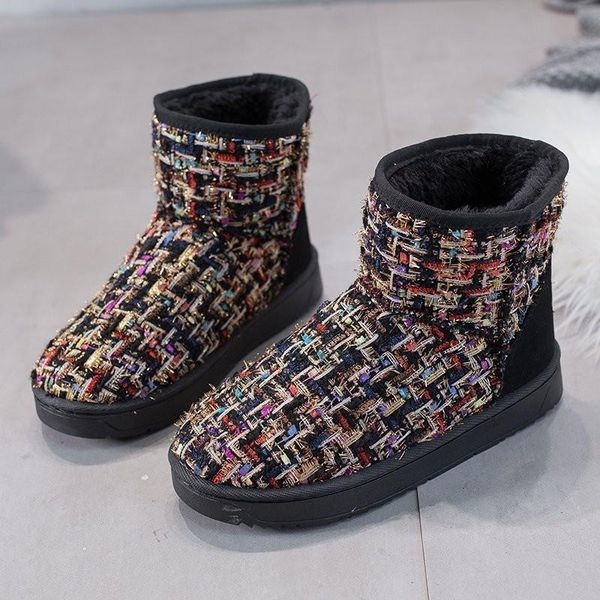 round toe lady boots shoes winter footwear flat heel ankle booties women australia luxury designer low snow boots, Black
round toe lady boots shoes winter footwear flat heel ankle booties women australia luxury designer low snow boots, Black