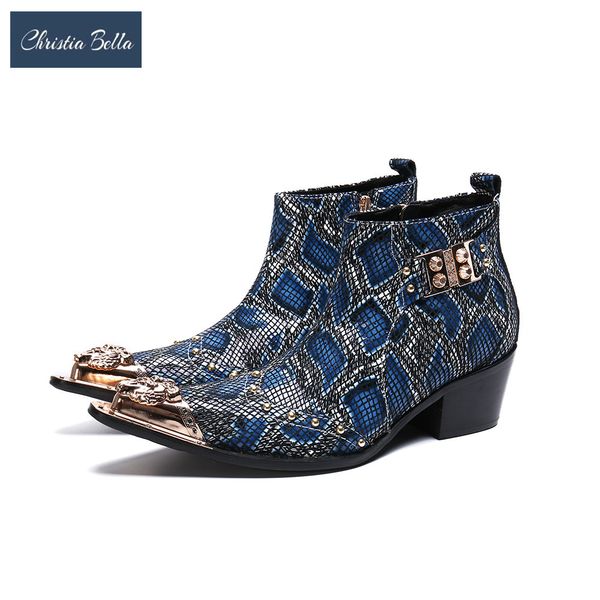 christia bella winter fashion print pointed toe men ankle boots increase height party dress boots genuine leather short boots 201102, Black
christia bella winter fashion print pointed toe men ankle boots increase height party dress boots genuine leather short boots 201102, Black