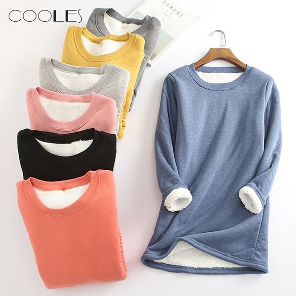women thick fleece sweatshirt winter velvet warm o-neck underwear woman sweaters ropa mujer, White;black
women thick fleece sweatshirt winter velvet warm o-neck underwear woman sweaters ropa mujer, White;black