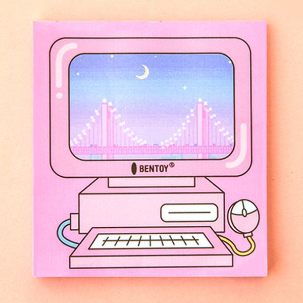retro computer sticky memo note pad memo sheets pink post draw text sticker it label stationery office school supplies fm459 bbyaze sweet07 
retro computer sticky memo note pad memo sheets pink post draw text sticker it label stationery office school supplies fm459 bbyaze sweet07