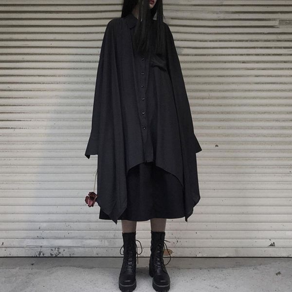 gothic oversize shirt women black long blouse spring 2021 loose plus size long sleeve goth blouses fashion preppy style, White
gothic oversize shirt women black long blouse spring 2021 loose plus size long sleeve goth blouses fashion preppy style, White