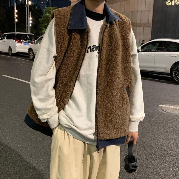 men's vests korean lamb hair vest warm fashion retro casual coat men streetwear wild autumn winter couple jacket s-2xl, Black;white
men's vests korean lamb hair vest warm fashion retro casual coat men streetwear wild autumn winter couple jacket s-2xl, Black;white