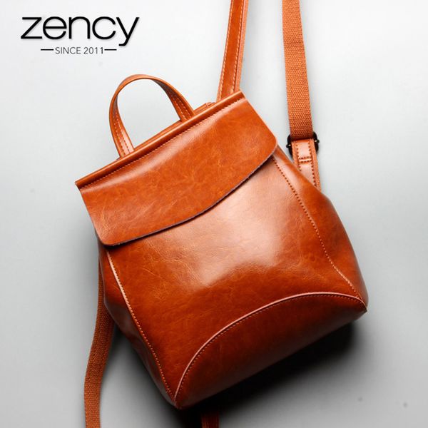 zency 100% genuine leather women backpack fashion brown daily casual knapsack notebook schoolbag for girl travel bag
zency 100% genuine leather women backpack fashion brown daily casual knapsack notebook schoolbag for girl travel bag