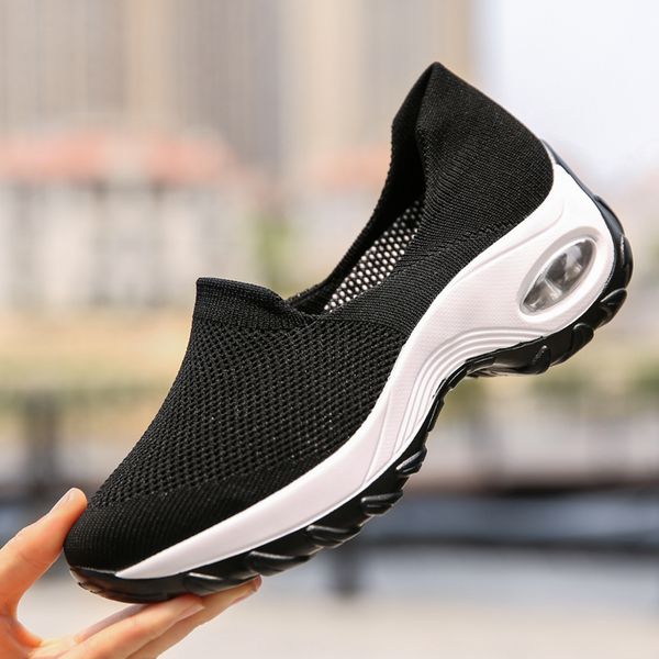 2021 the new women's breathable knit running walking see female shoes size 42 by zuhw, Black
2021 the new women's breathable knit running walking see female shoes size 42 by zuhw, Black