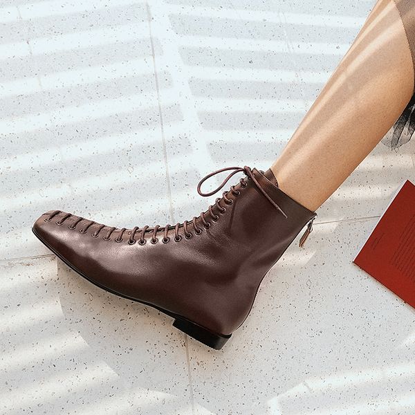 female 2021 22-24.5 in europe america boots spring and autumn fashion 77o6, Black