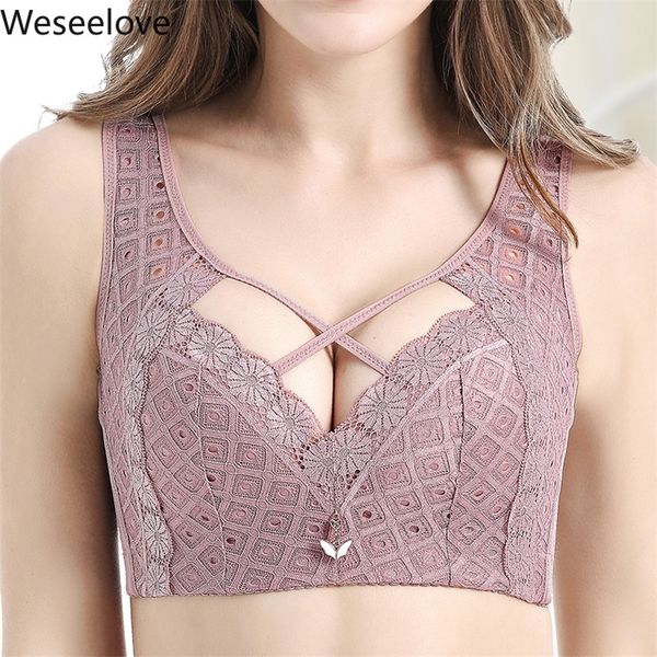 weseelove beautiful back push up bralette plus size women without rims soutien gorge femme breast holding underwear x31-1 lj201208, Red;black
weseelove beautiful back push up bralette plus size women without rims soutien gorge femme breast holding underwear x31-1 lj201208, Red;black