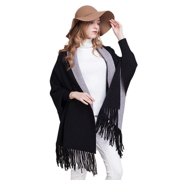 women winter poncho with sleeve scarf, hat & glove sets 201028, Blue;gray
women winter poncho with sleeve scarf, hat & glove sets 201028, Blue;gray