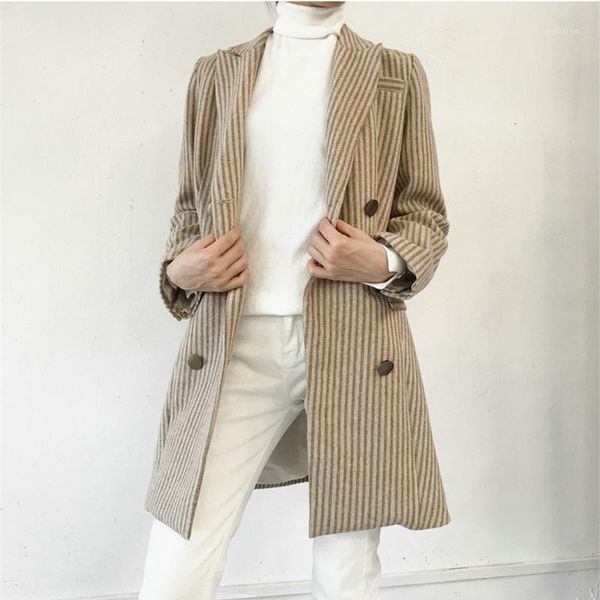 women's trench coats 2021 spring autumn women coat fashion double breasted long stripe casual windbreaker female outerwear1, Tan;black
women's trench coats 2021 spring autumn women coat fashion double breasted long stripe casual windbreaker female outerwear1, Tan;black