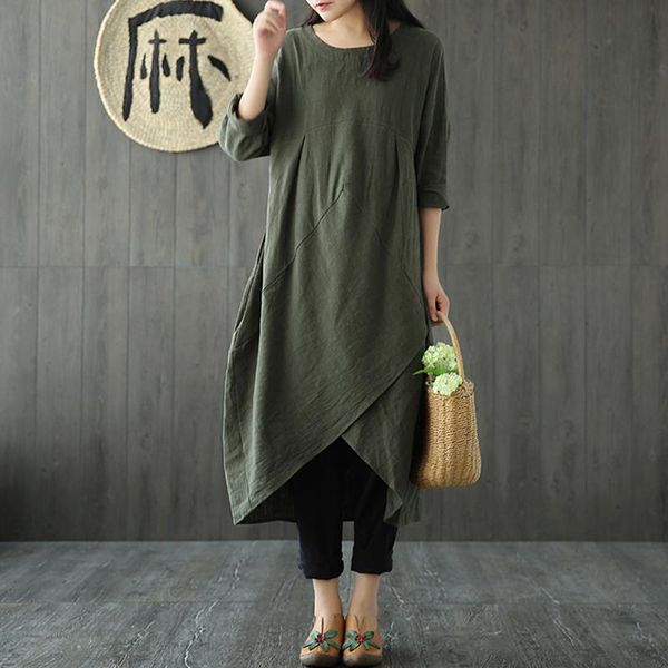 zanzea vintage women dress autumn o neck long sleeve irregular hem loose soid casual party tunic robe sundress midi vestido, Black;gray
zanzea vintage women dress autumn o neck long sleeve irregular hem loose soid casual party tunic robe sundress midi vestido, Black;gray