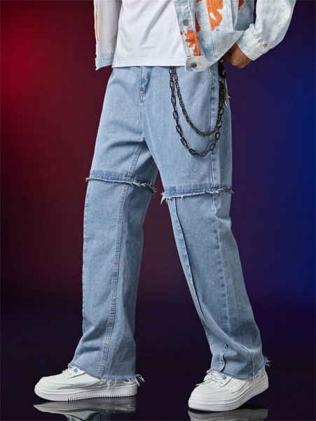 men raw cut jeans without chain y4ff#, Blue
men raw cut jeans without chain y4ff#, Blue