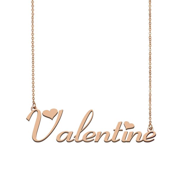 Valentine Name Necklace Custom Nameplate Pendant for Women Girls Birthday Gift Kids Best Friends Jewelry 18k Gold Plated Stainless Steel, Silver
Valentine Name Necklace Custom Nameplate Pendant for Women Girls Birthday Gift Kids Best Friends Jewelry 18k Gold Plated Stainless Steel, Silver