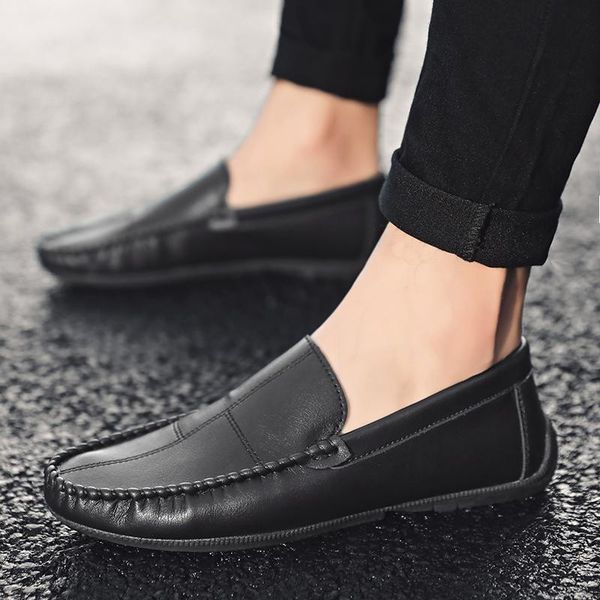 fashion leather casual men shoes italian peas loafers moccasins soft driving casual shoes flats business men hc-435, Black
fashion leather casual men shoes italian peas loafers moccasins soft driving casual shoes flats business men hc-435, Black
