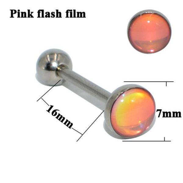 1pc 316l surgical steel tongue barbell ring flash film bling bling tongue barbell rings 14g fashion piercing body jewelry q sqcnys, Silver
1pc 316l surgical steel tongue barbell ring flash film bling bling tongue barbell rings 14g fashion piercing body jewelry q sqcnys, Silver