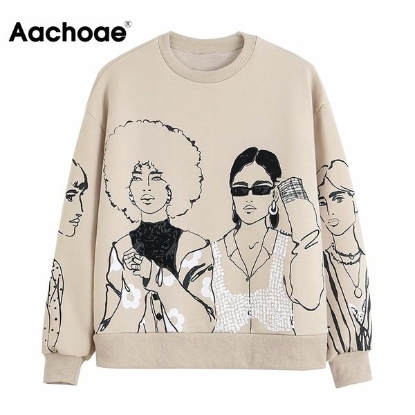 aachoae fashion character print sweatshirt women loose o neck pullover ladies long sleeve casual hoodies sweatshirts 201126, Black
aachoae fashion character print sweatshirt women loose o neck pullover ladies long sleeve casual hoodies sweatshirts 201126, Black